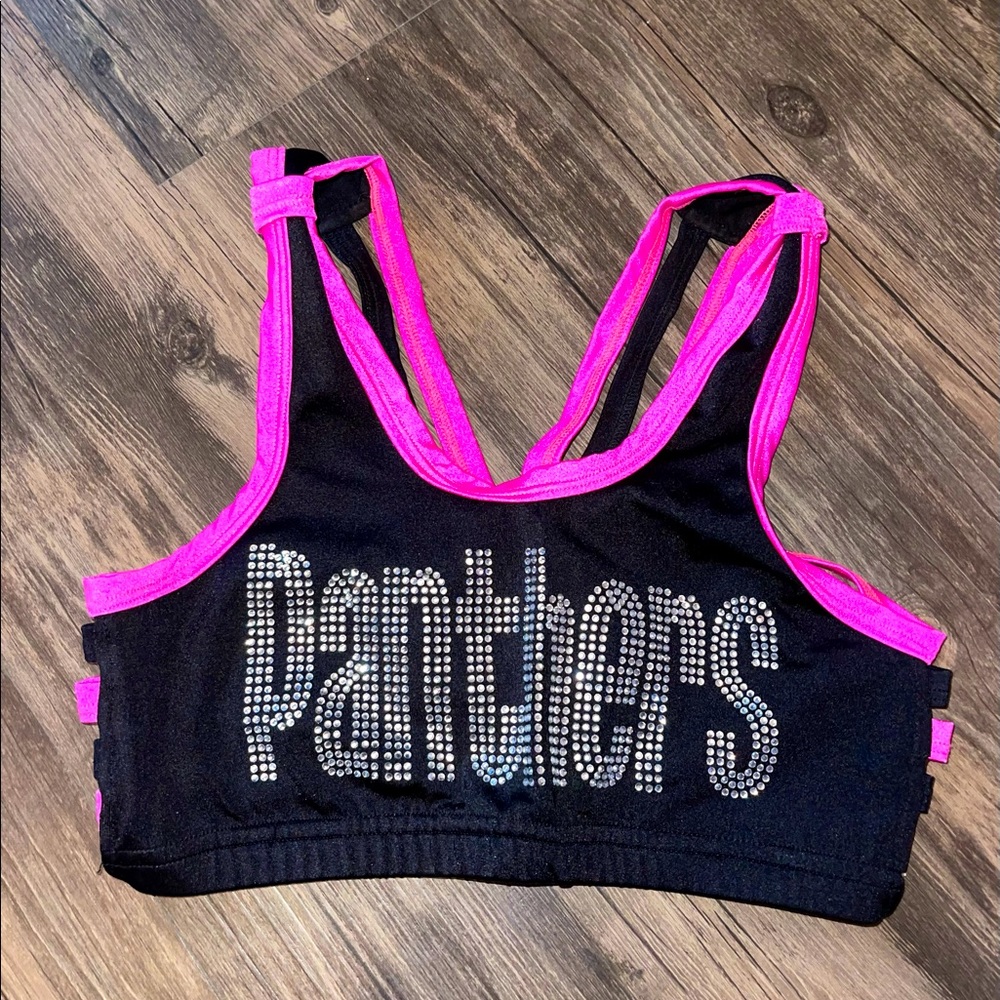 Cheer athletics panthers NCA sports bra